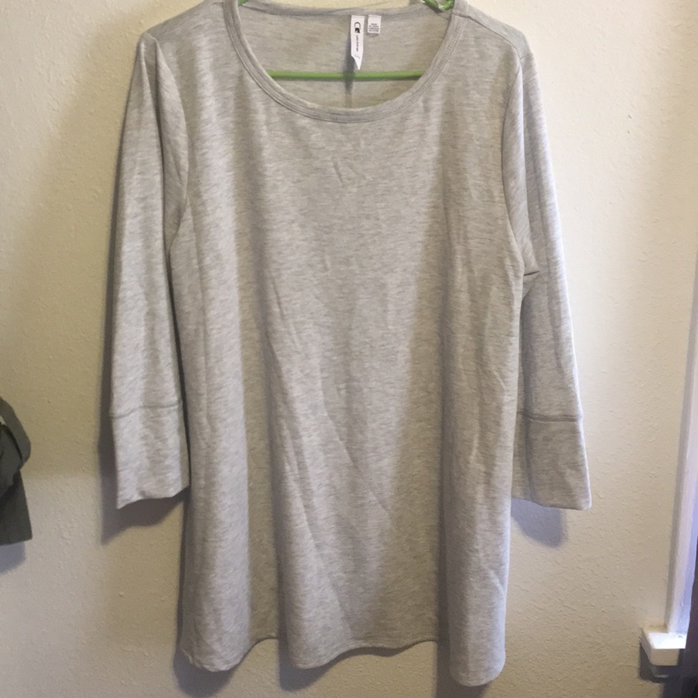 Creamy Cable and Gauge Tshirt dress